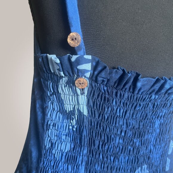 NaPua Blue Hawaiian Print Sundress - Picture 3 of 4